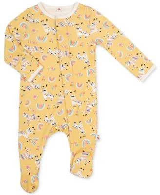 Baby Girls Magnetic Footed Coverall