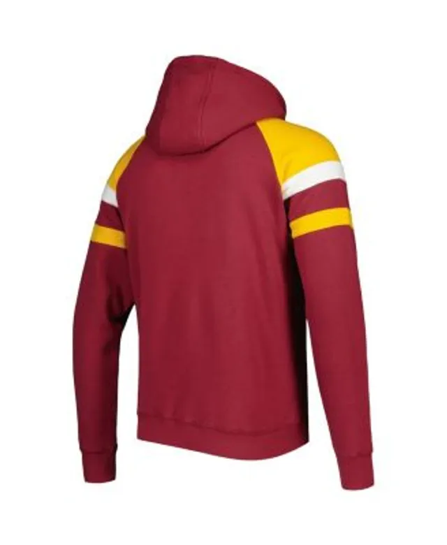 Men's Nike Burgundy Washington Commanders Sideline Athletic Arch Jersey  Performance Pullover Hoodie