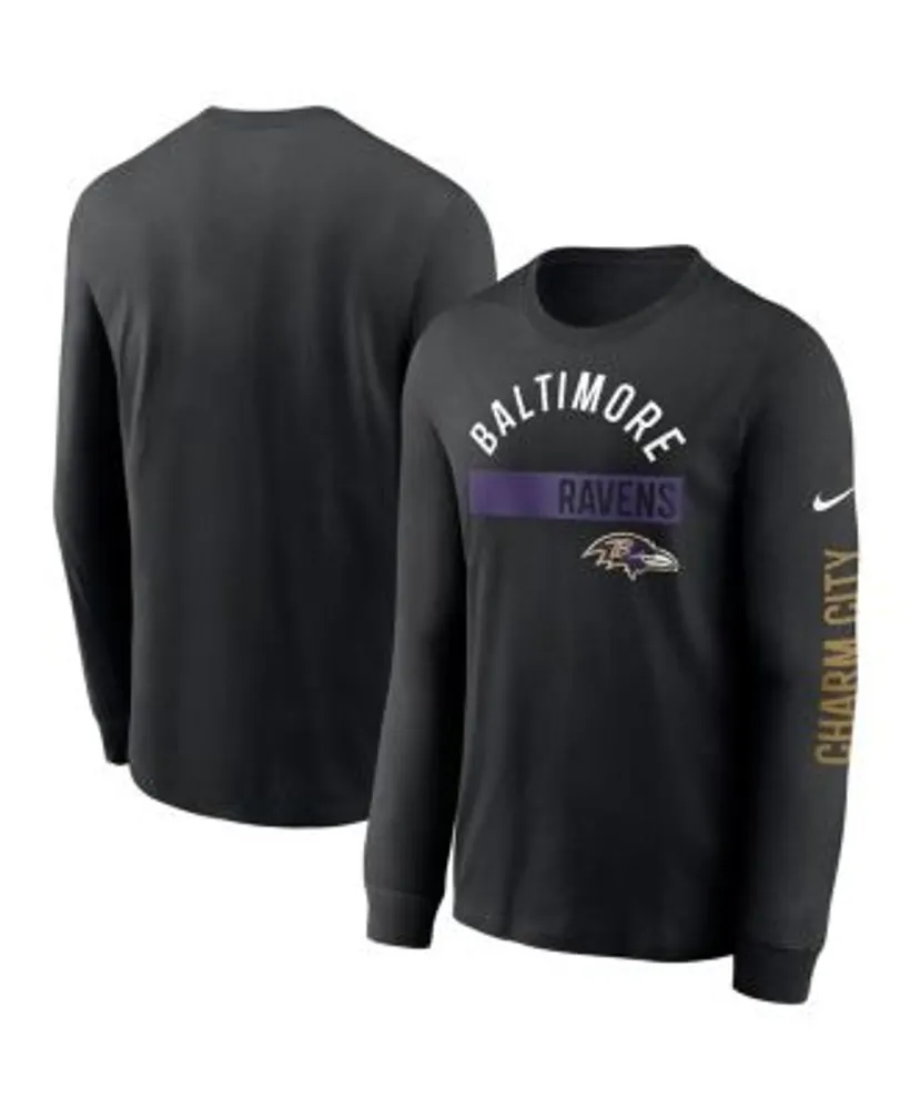 Starter /white Baltimore Ravens Halftime Long Sleeve T-shirt At