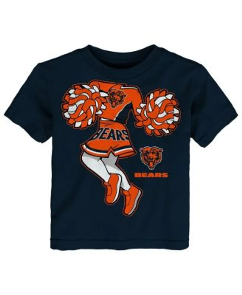 Outerstuff Girls Toddler Navy Chicago Bears Cheerleader T-shirt