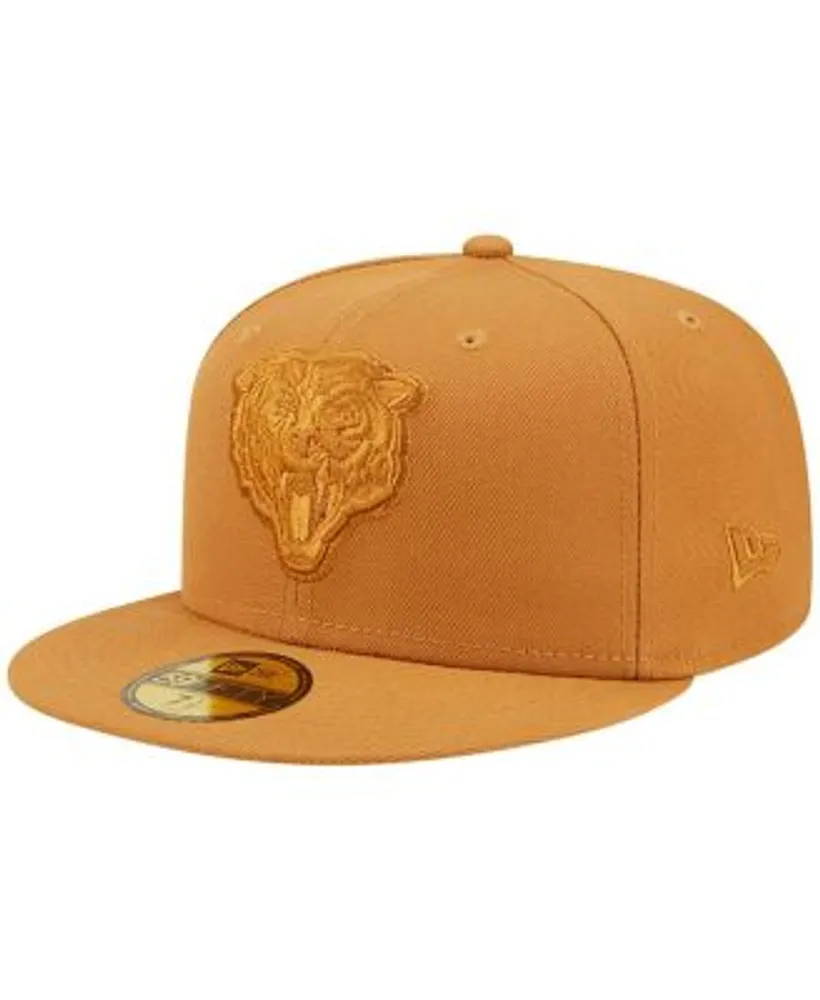 New Era Orange Chicago Bears Tri-Tone 59FIFTY Fitted Hat