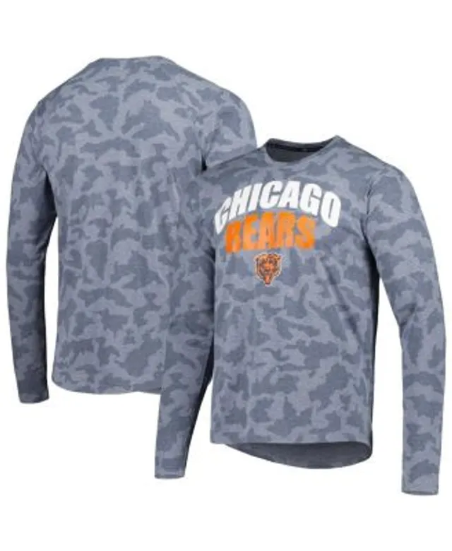 MSX by Michael Strahan Men's Navy Chicago Bears Performance Camo Long Sleeve  T-shirt