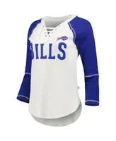 Tommy Hilfiger Women's Royal Buffalo Bills Riley V-Neck T-shirt - Macy's