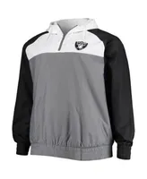 Las Vegas Raiders Big & Tall Team Logo Pullover Hoodie - Black/Heathered  Gray