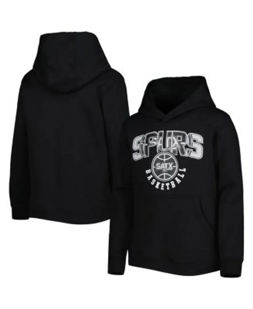 Youth Black San Francisco Giants Logo Streak Fleece Pullover Hoodie