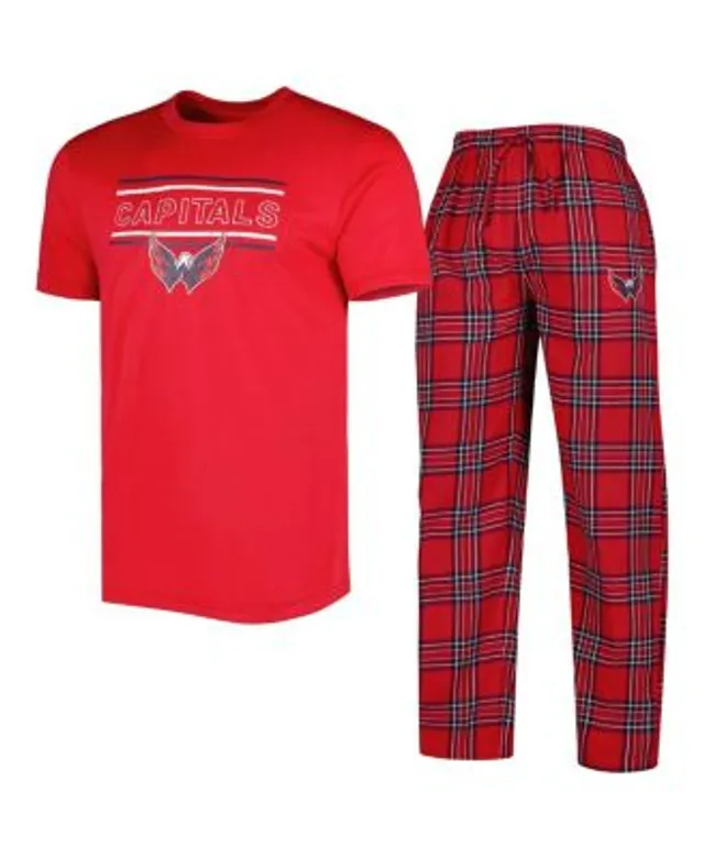 Washington Nationals Concepts Sport Women's Lodge T-Shirt & Pants Sleep Set  - Red/Navy