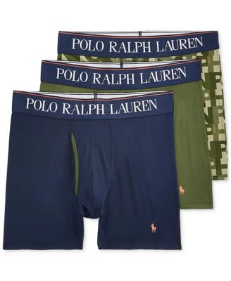 Men's Bushed Microfiber Boxer Briefs, 3-Pack