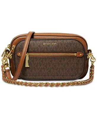 Buy Michael Kors Women Brown 5-In-1 Jet Set Signature Print Camera  Crossbody Bag for Women Online