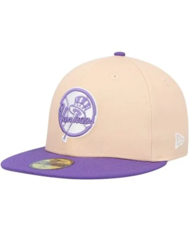 Men's New York Yankees New Era Gray/Peach 2008 MLB All-Star Game Purple  Undervisor 59FIFTY Fitted Hat