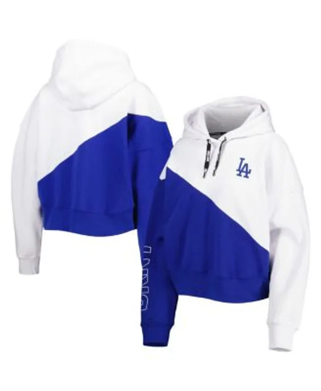 MLB Men's Los Angeles Dodgers Royal Colorblock Pullover Hoodie