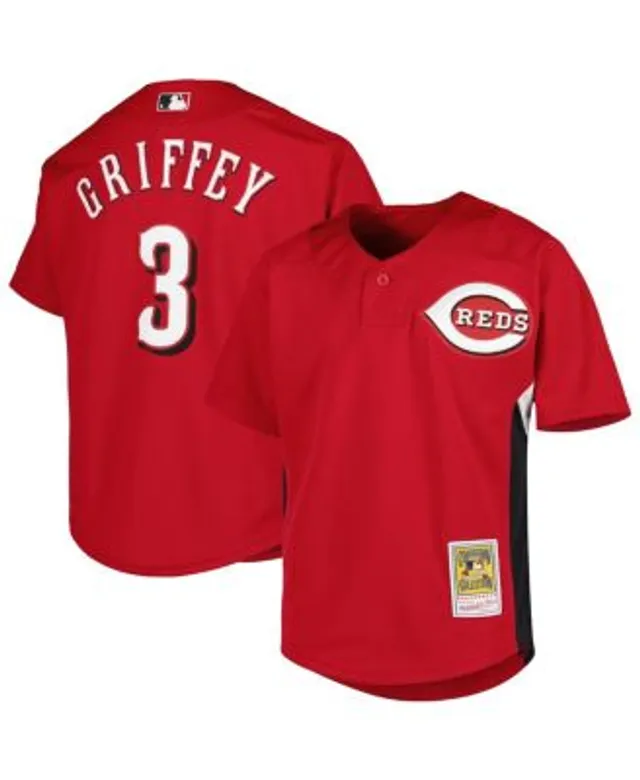 Mitchell & Ness Men's Cincinnati Reds Ken Griffey Jr. Cooperstown Collection Mesh Batting Practice Jersey S