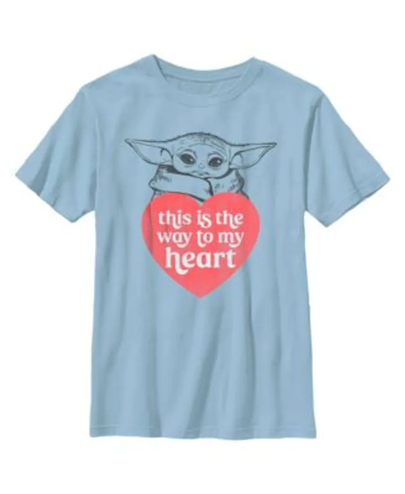 Baby Yoda Star Wars Valentine Heart Portrait Unisex T-shirt