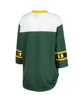 New Era / Women's Green Bay Packers Lace White Plus Size Long Sleeve T-Shirt