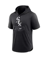 Men's Nike Black Chicago White Sox Logo Lockup Performance Short-Sleeved  Pullover Hoodie