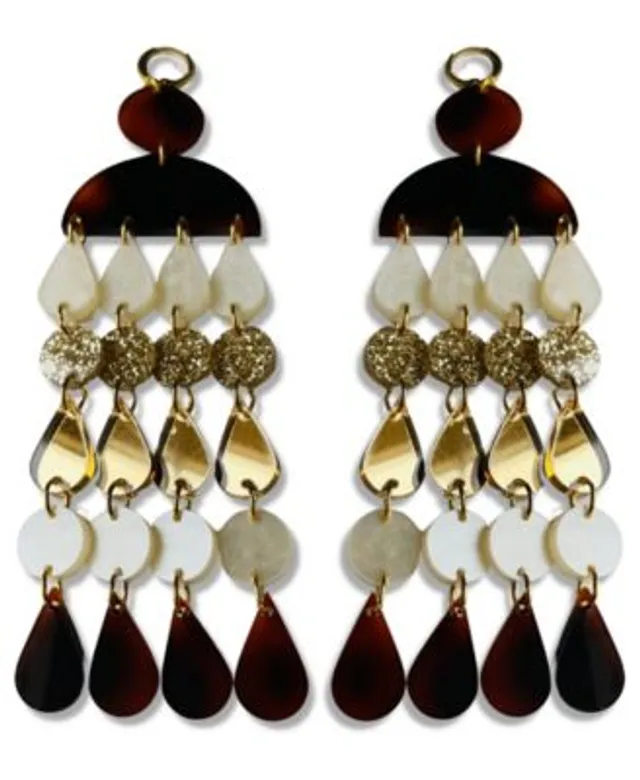 Giani Bernini Crystal Teardrop Drop Earrings in 18k Gold-Plated