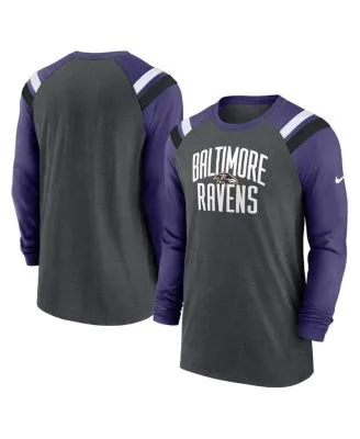 Women's Fanatics Branded J.K. Dobbins Purple Baltimore Ravens Team Player  Name & Number Tri-Blend Raglan 3/4-Sleeve T-Shirt