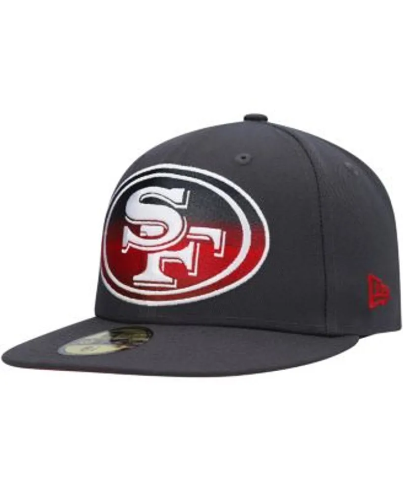 49ers black fitted hat