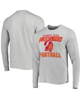 '47 Heathered Gray New York Giants Dozer Franklin Long Sleeve T-Shirt