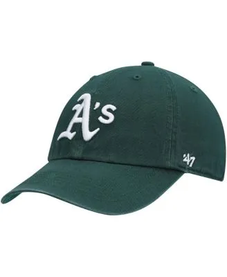 Oakland Athletics Fanatics Branded Stripe Cuffed Knit Hat with Pom - Green