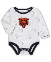 Newborn & Infant White/Navy Chicago Bears Dream Team Bodysuit Pants & Hat  Set