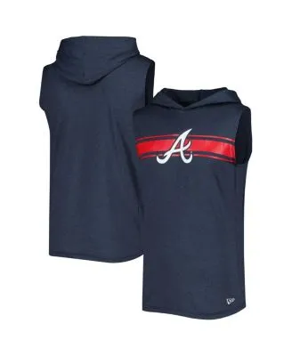 New Era Men's Navy Atlanta Braves Big and Tall Twofer Pullover Hoodie