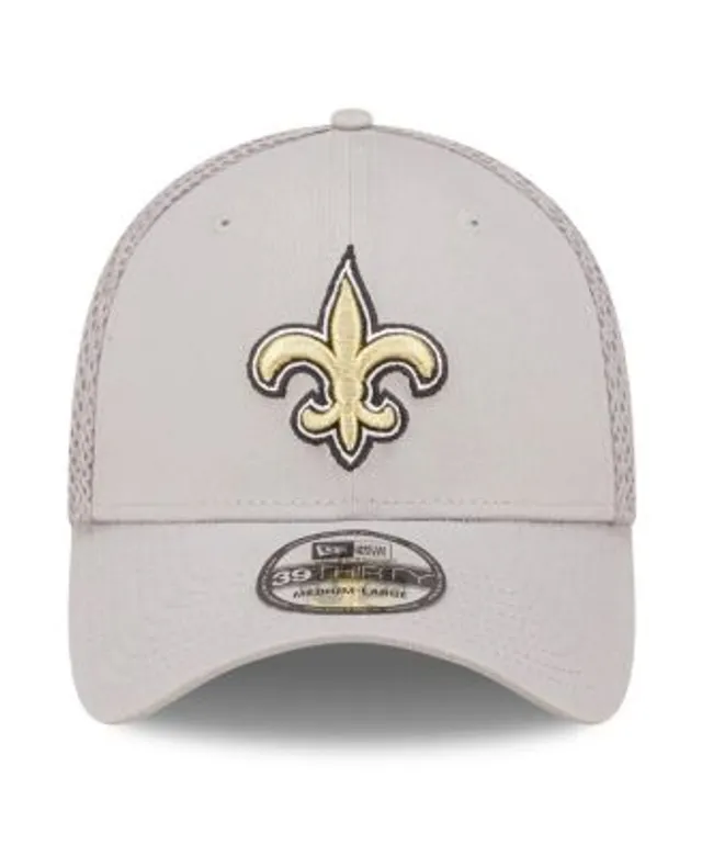 Men's New Era Black/Gold New Orleans Saints Surge 39THIRTY Flex Hat