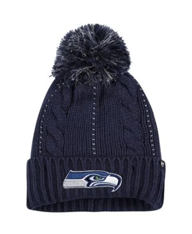 Seattle Seahawks Youth Jacquard Cuffed Knit Hat with Pom - College Navy