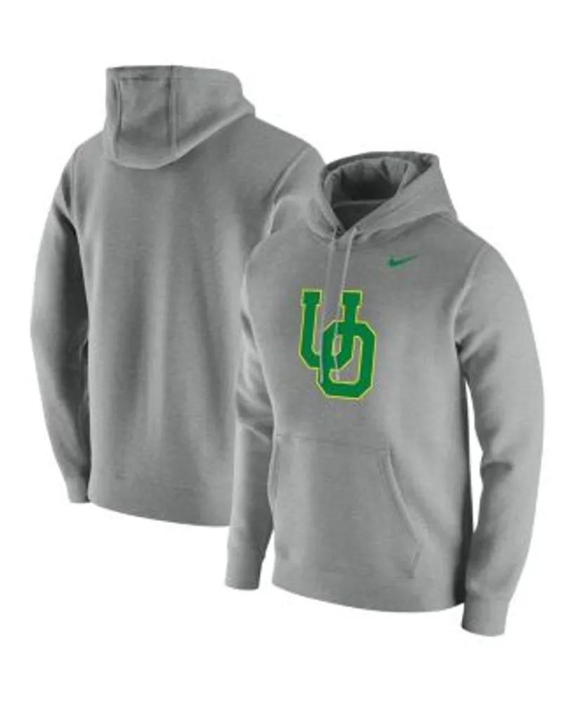 Men's Nike Black Oregon Ducks Retro Football Club Fleece Pullover Hoodie