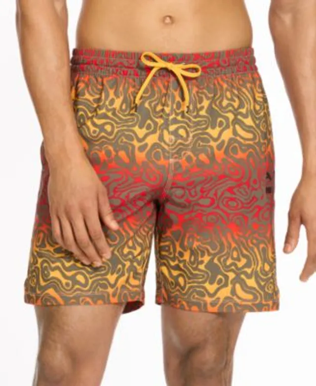 Onia Men's Charles Watercolor Floral-Print 5 Swim Trunks