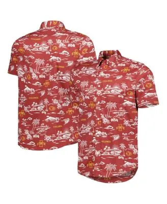 Men's Reyn Spooner Orange Houston Astros Scenic Button-Up Shirt