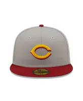 Men's New Era White/Red Cincinnati Reds Undervisor 59FIFTY Fitted Hat