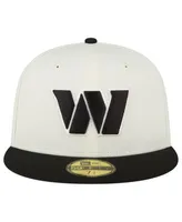 Men's New Era Cream/Black Buffalo Bills Chrome Collection 59FIFTY