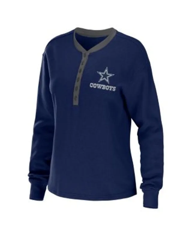 New Era Women's Navy Dallas Cowboys Athletic Varsity Lace-Up Long Sleeve T- shirt - Macy's