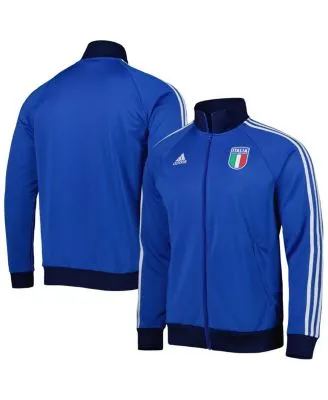 Adidas Originals Men's Adidas Blue Boca Juniors DNA Raglan Full-Zip Track Jacket