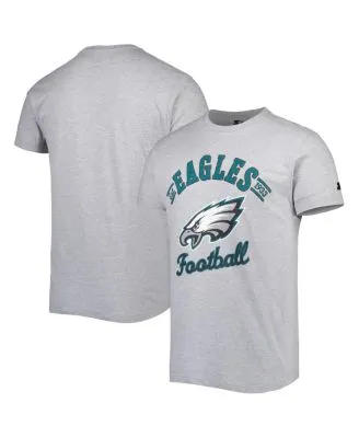 Men's Junk Food Heathered Gray Philadelphia Eagles Helmet T-Shirt