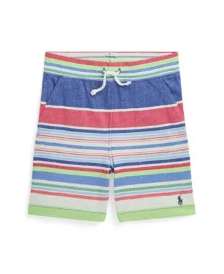 Little and Toddler Boys Striped Cotton Mesh Shorts