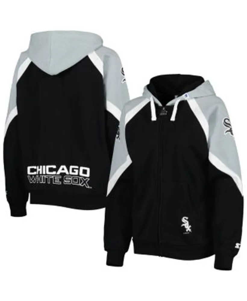 Toddler Black Chicago White Sox Stadium Full-Zip Colorblock Hoodie