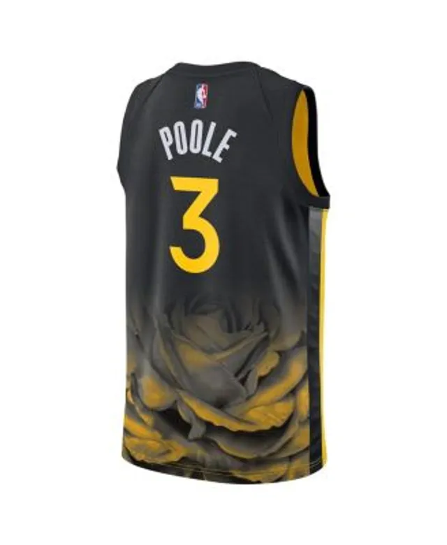 Youth Jordan Poole Gold Golden State Warriors 2022 NBA Finals Champions  Name & Number T-Shirt