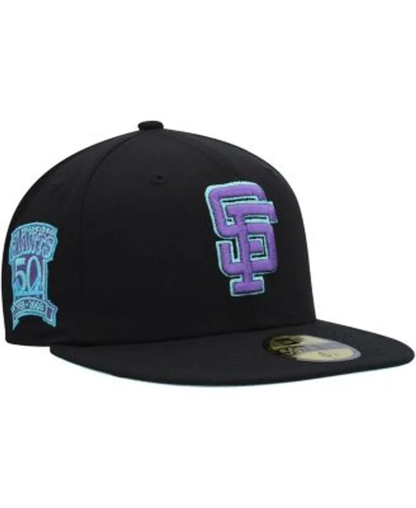 Men's New Era Black San Francisco Giants 25th Anniversary Spring Training Botanical 59FIFTY Fitted Hat