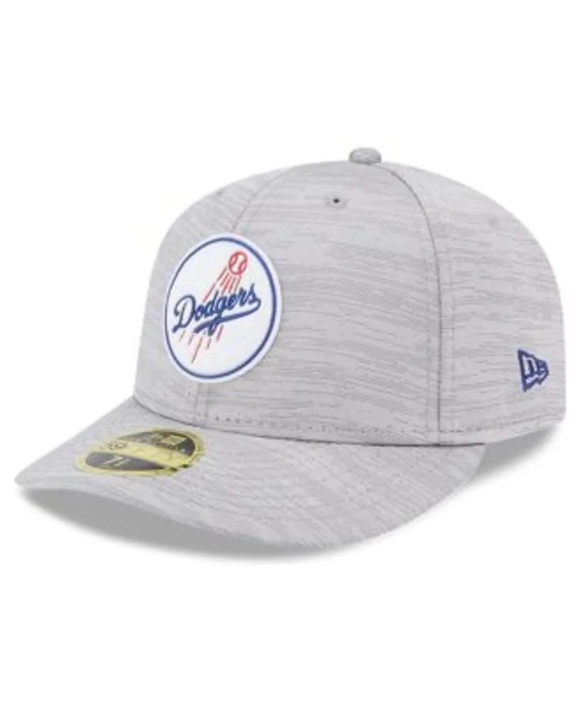 Men's Gray Los Angeles Dodgers 2023 Clubhouse Low Profile 59FIFTY Fitted Hat