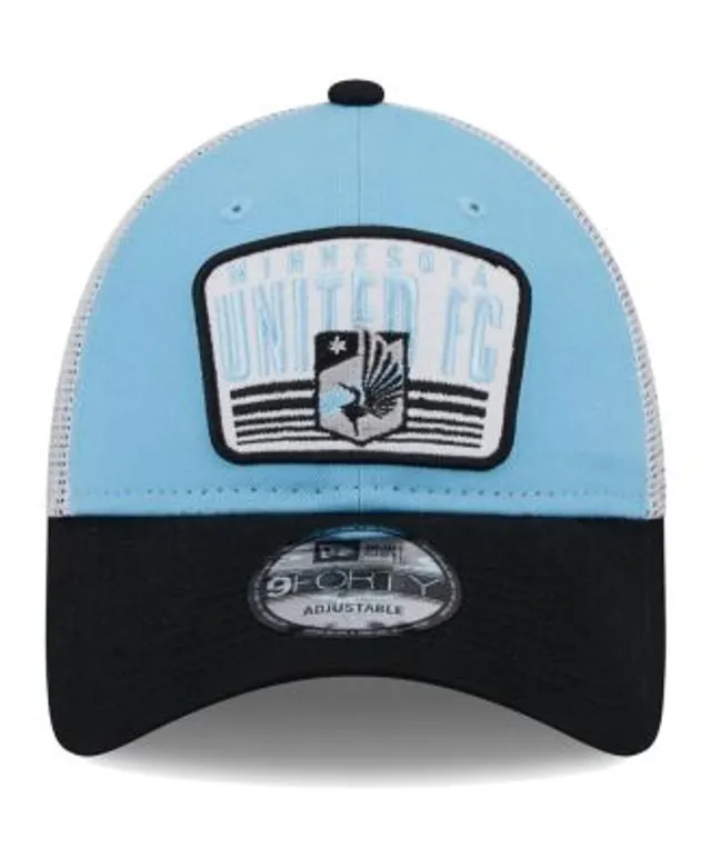 Sporting Kansas City New Era Patch 9FORTY Trucker Snapback Hat - Navy/Light  Blue