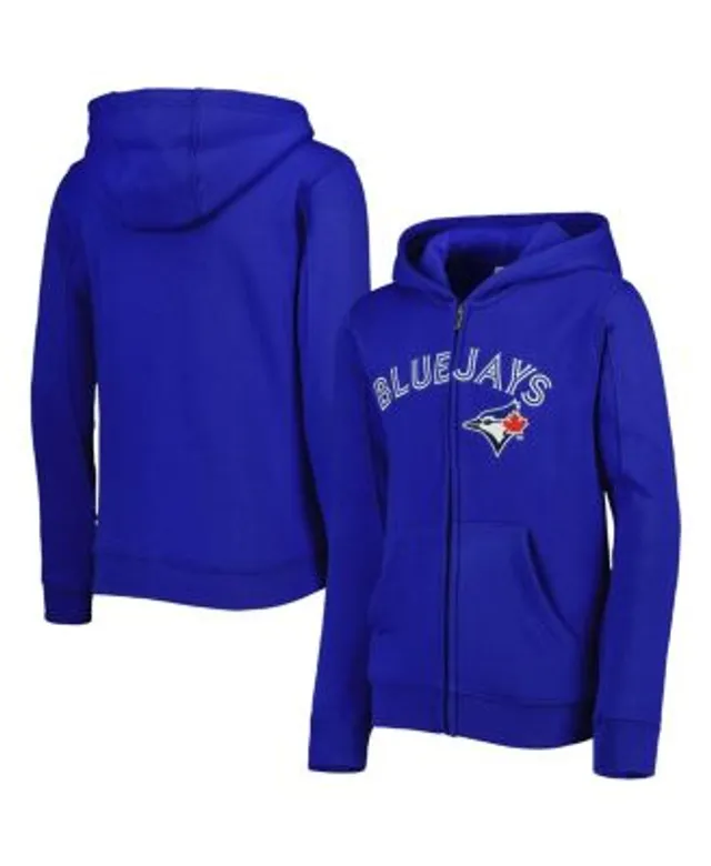 Los Angeles Dodgers Youth Team Color Wordmark Full-Zip Hoodie - Royal