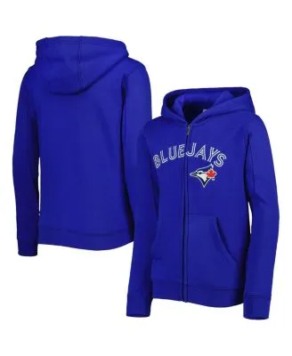 Los Angeles Dodgers Youth Wordmark Full-Zip Fleece Hoodie - Royal