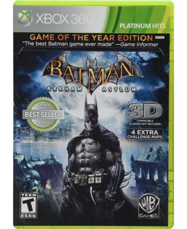 Warner Bros. Batman Arkham Asylum: Game of the Year (Platinum Hits) - Xbox  360 | Connecticut Post Mall