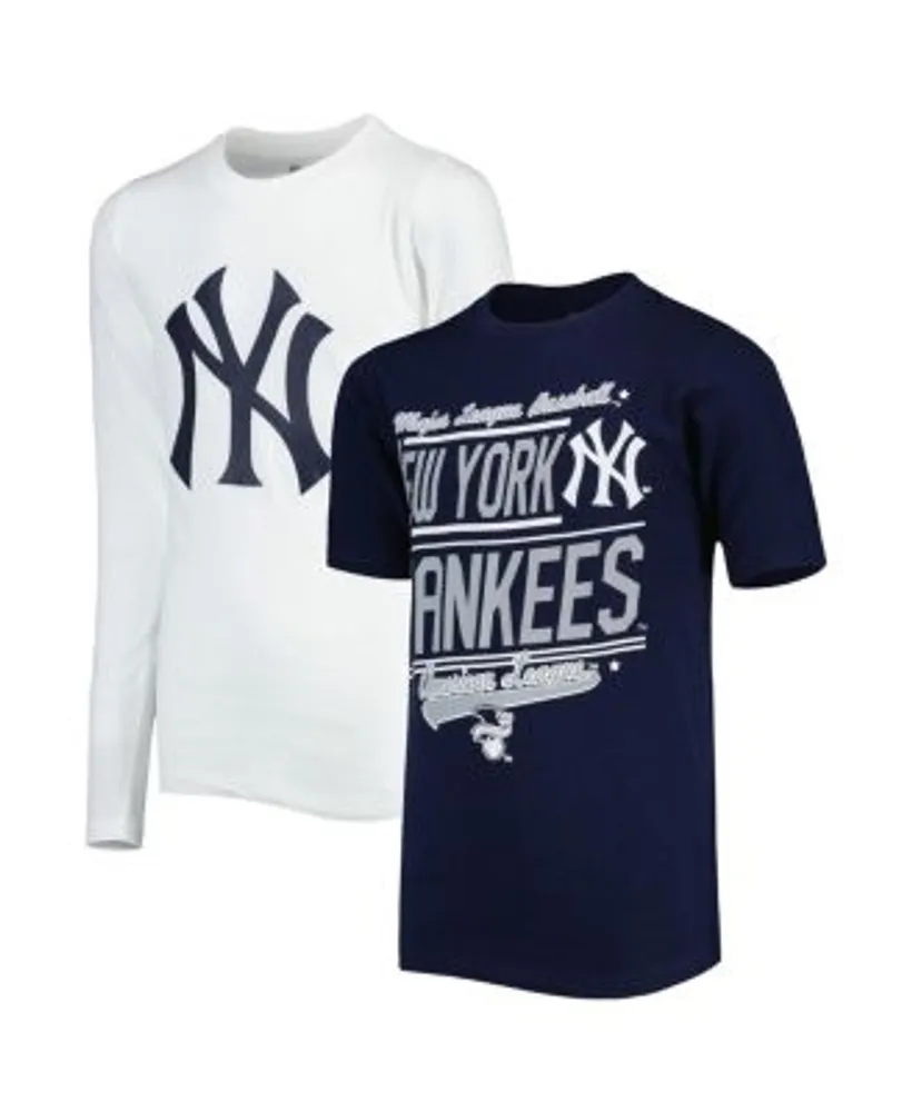 Toddler New York Yankees Navy/Heather Gray Batters Box T-Shirt & Pants Set