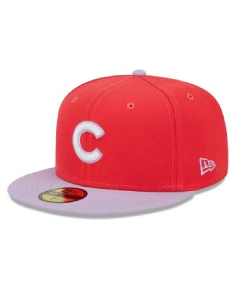 Atlanta Braves New Era Spring Color Two-Tone 59FIFTY Fitted Hat - Light Blue /Red