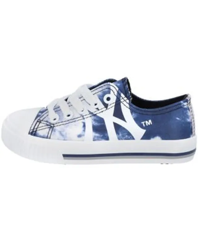 Youth Milwaukee Brewers FOCO Tie-Dye Canvas Sneakers