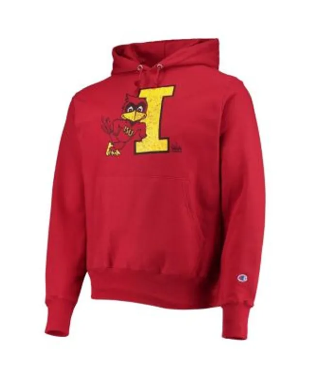 Men's Champion Red Louisville Cardinals Vault Logo Reverse Weave Pullover Hoodie Size: Small