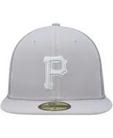 Men's New Era Gray Pittsburgh Pirates 2023 Clubhouse 59FIFTY Fitted Hat