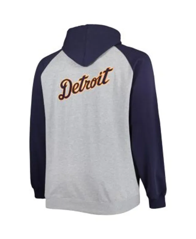 Men's Fanatics Branded Heathered Navy/Orange Detroit Tigers Blown